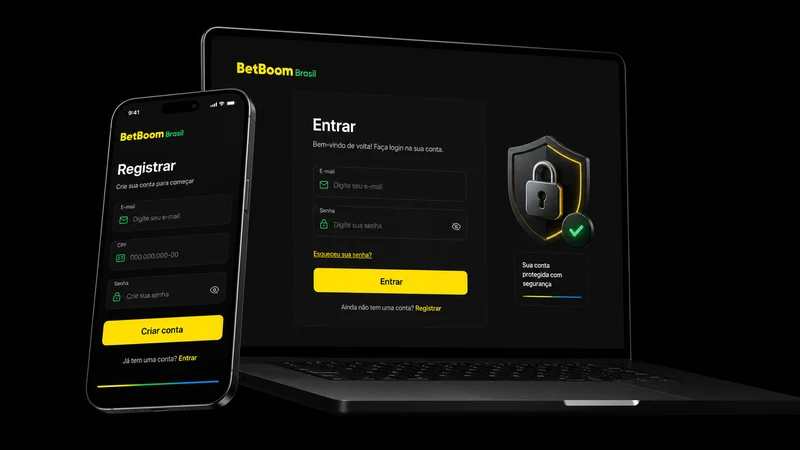 Cadastro e login na BetBoom pelo site e pelo aplicativo