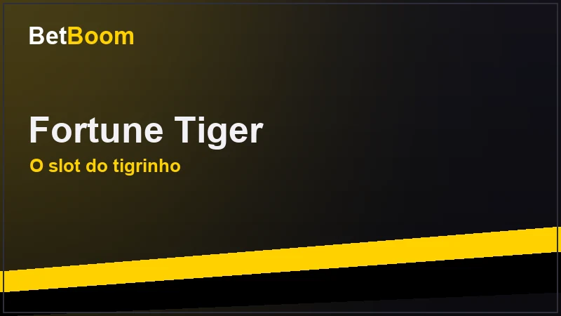Tela de slots da BetBoom com Fortune Tiger e outros caça-níqueis populares em destaque